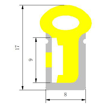 Flexible Silicone Outdoor LED Channel For 8mm LED Strip Light - 08*17mm 270° Side Emitting Flexible Silicone Outdoor LED Channel For 8mm LED Strip Light - 08*17mm 270° Side Emitting